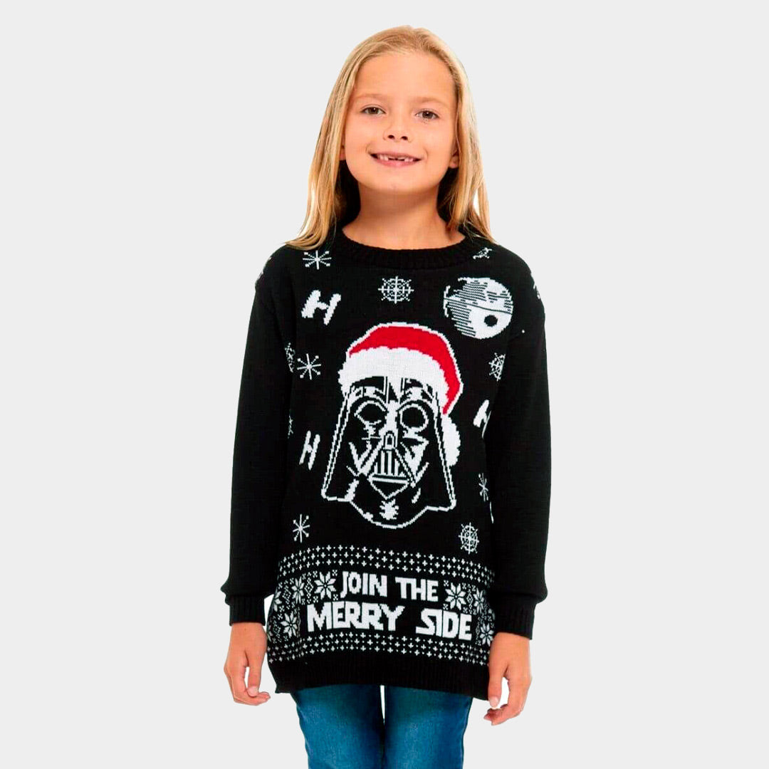 Maglione Natalizio Famiglia Bambini Star Wars Join The Merry Side