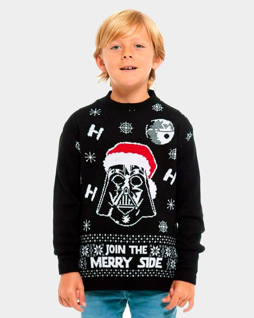 Maglione Natalizio Famiglia Star Wars Join The Merry Side Bambini