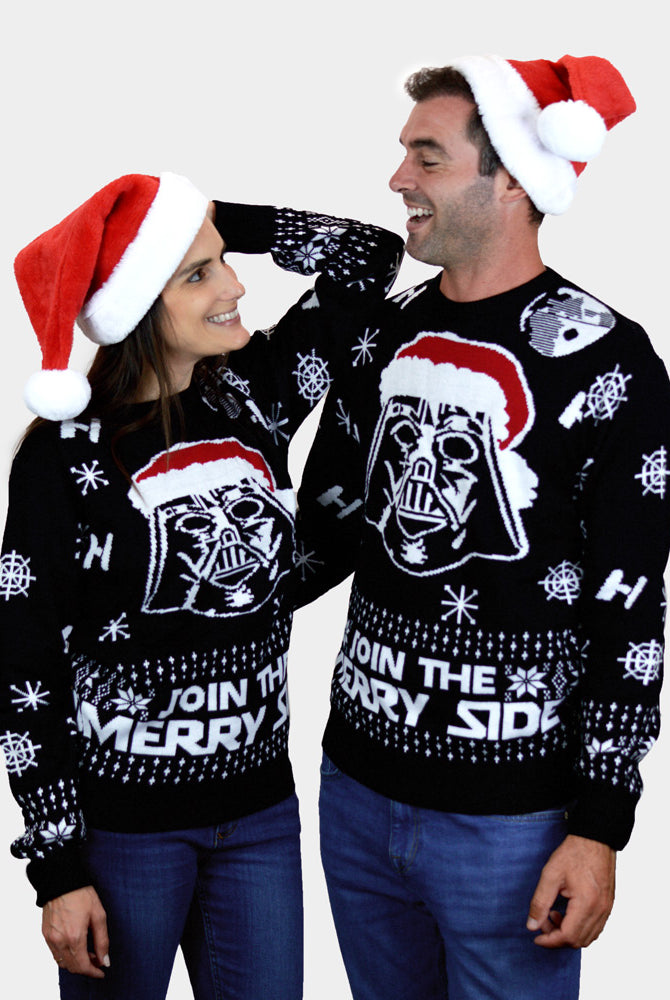 Maglione Natalizio Famiglia Star Wars Join The Merry Side
