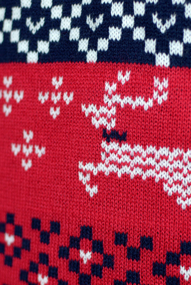 Maglione Natalizio per la Famiglia Rosso Canada