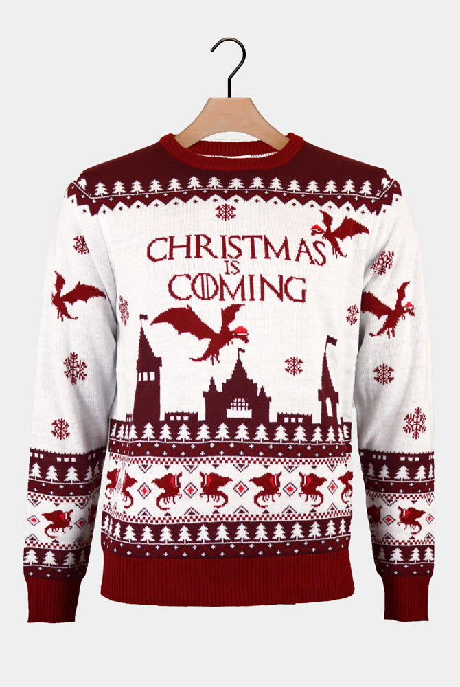 Maglione Natalizio is Coming Uomo Christmas