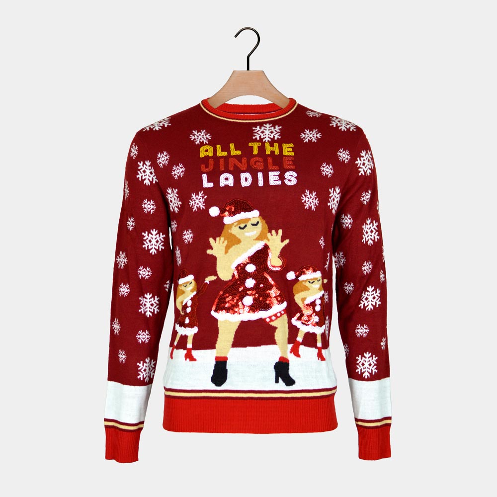 Maglione Natalizio Jingle Ladies con Paillettes