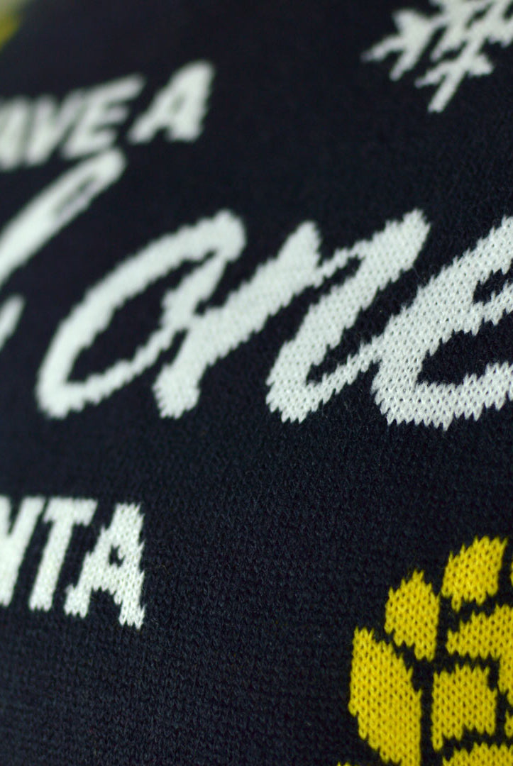 Maglione Natalizio con Luci LED Babbo Natale con Birra