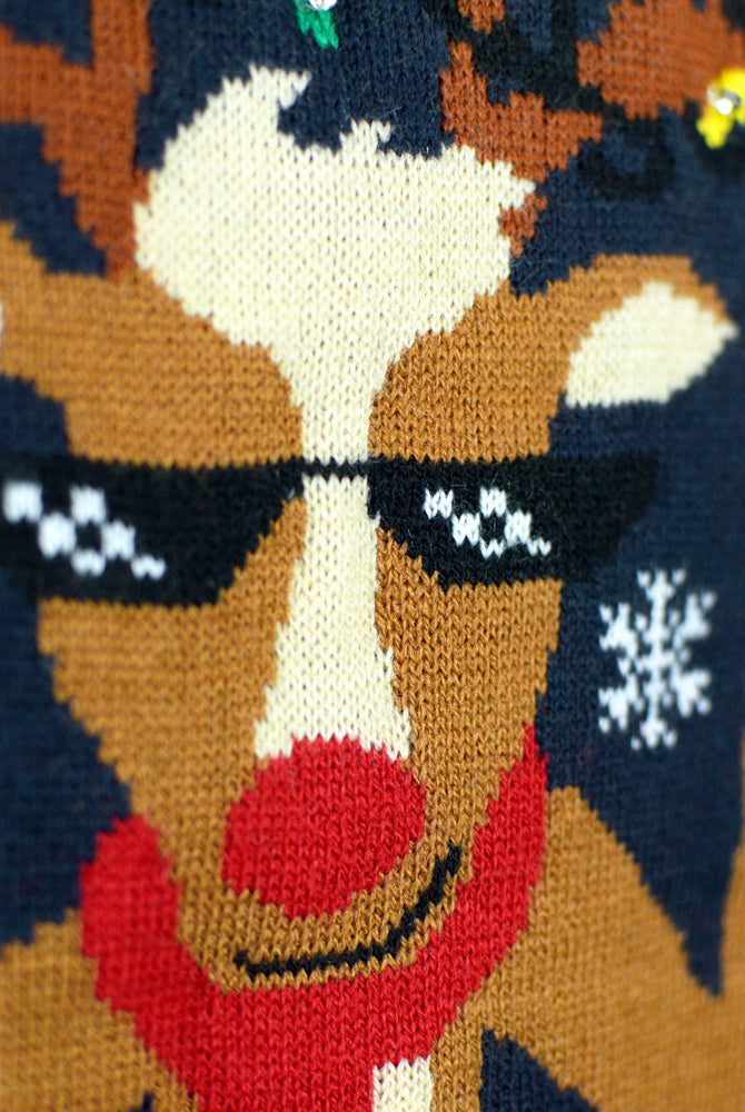 Maglione Natalizio Famiglia Luci LED Jingle Bells