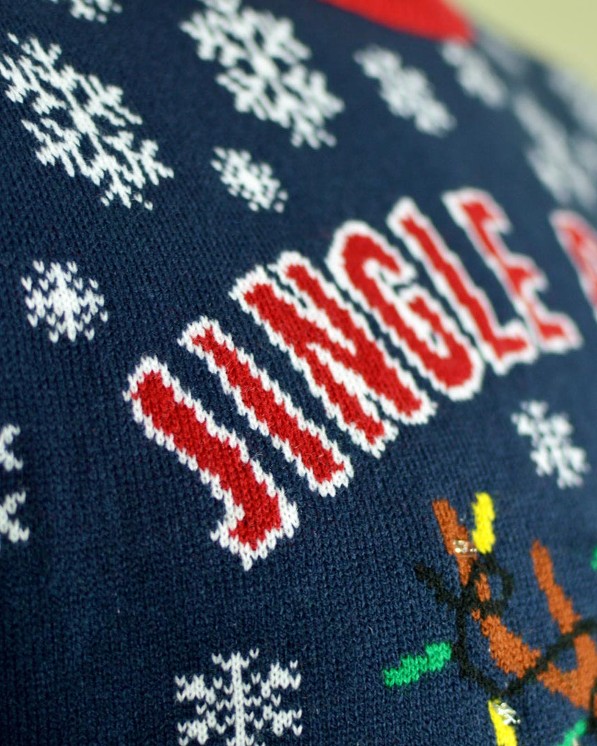 Maglione Natalizio con Luci LED Jingle Bells