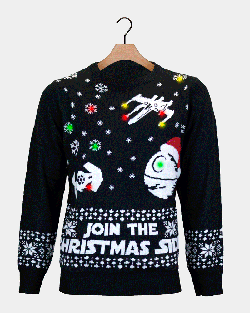 Maglione Natalizio con Luci LED Join the Christmas Side