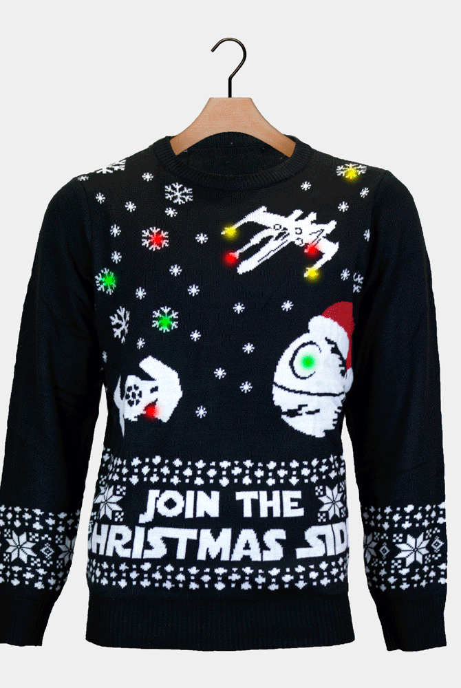 Maglione Natalizio con Luci LED Join the Christmas Side