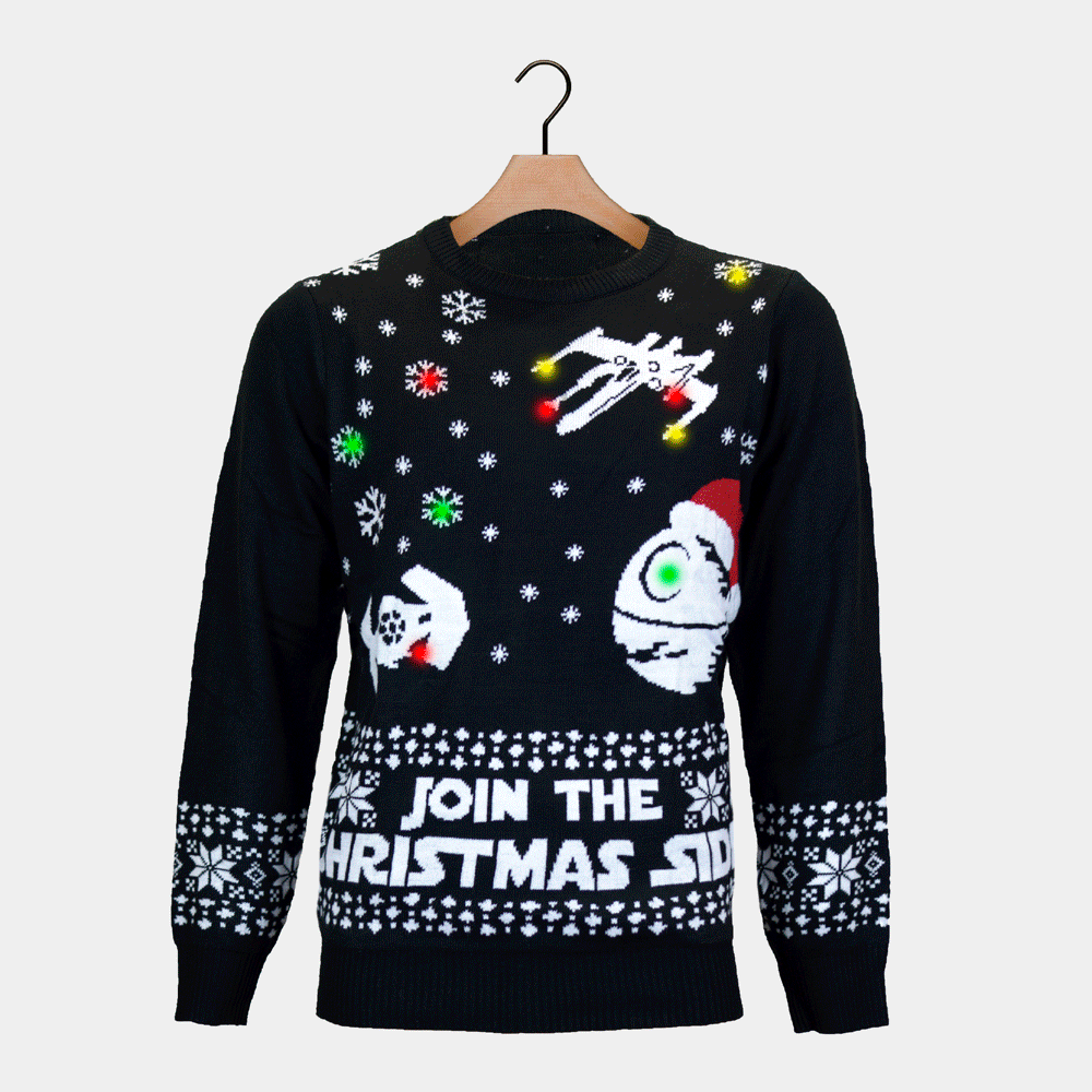 Maglione Natalizio con Luci LED Join the Christmas Side