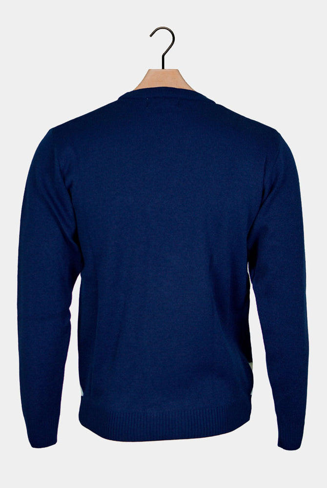 Maglione Natalizio PinguinoBlu Navy con