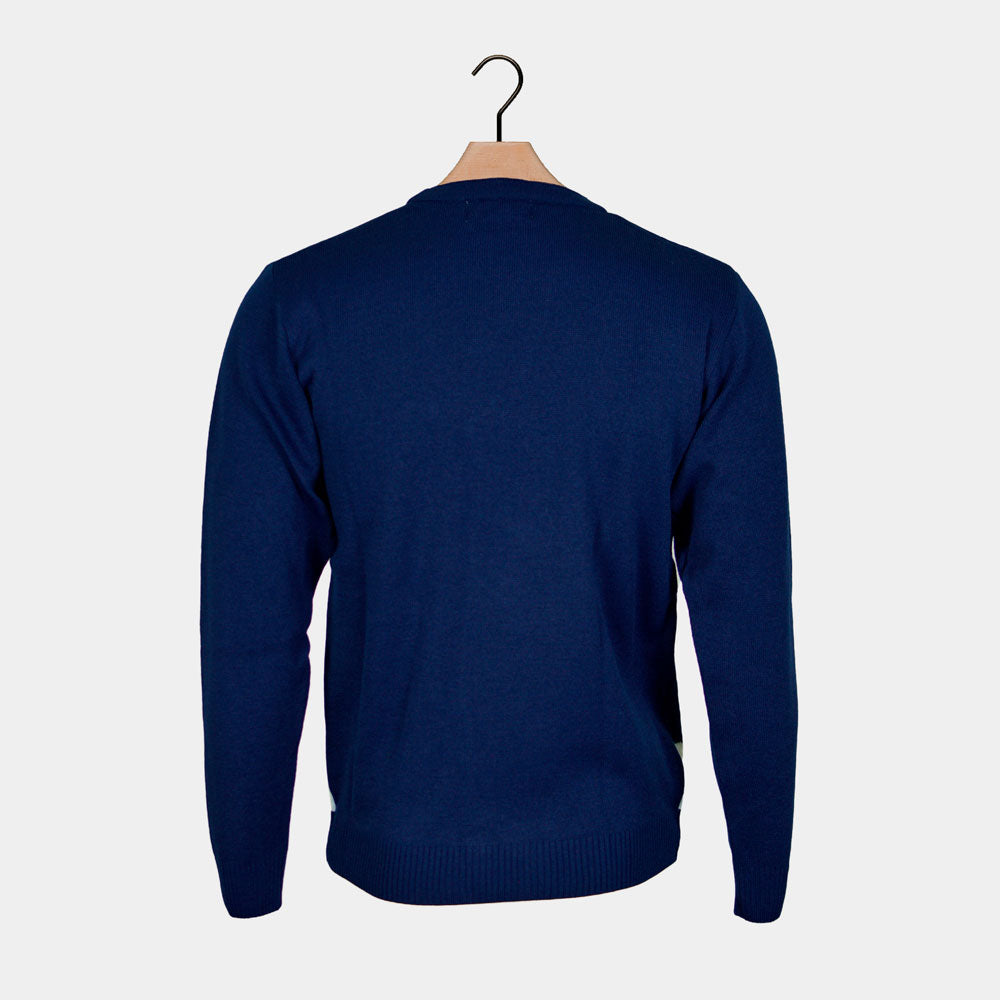 Maglione Natalizio PinguinoBlu Navy con