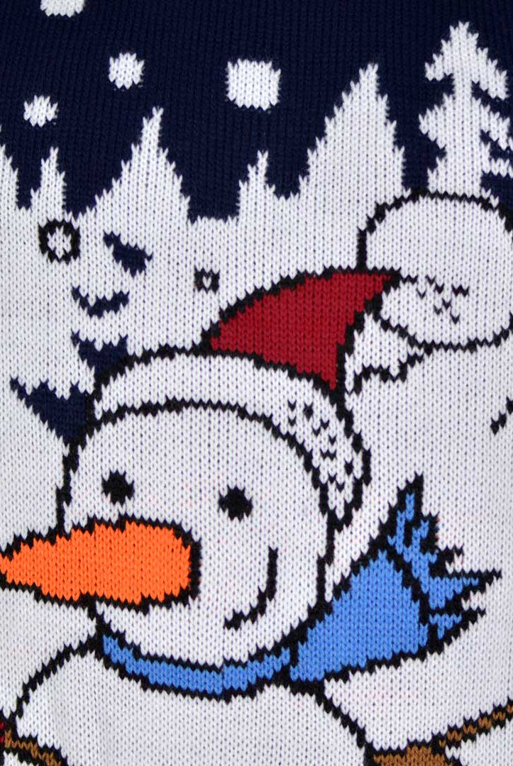 Maglione Natalizio Pupazzo di Neve sulla Slitta