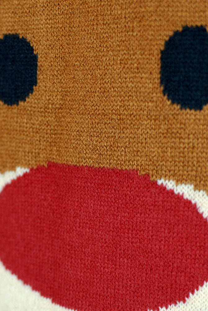 Maglione Natalizio Renna Rudolph Rosso