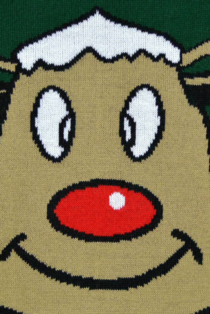 Maglione Natalizio Renna Sorridente