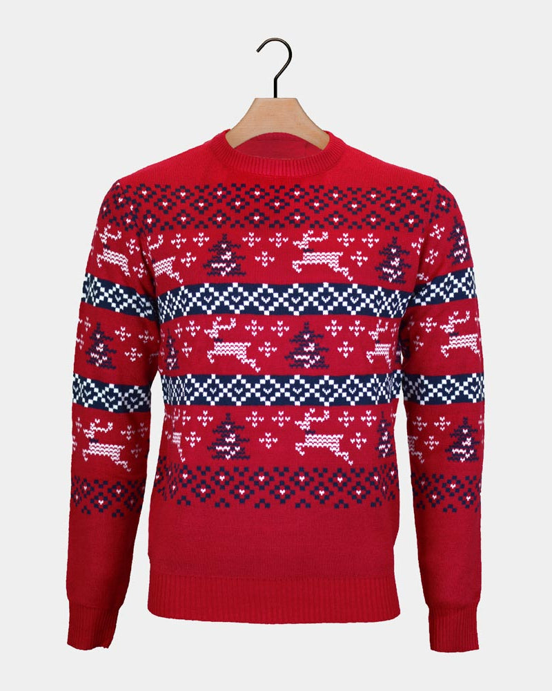 Maglione Natalizio Rosso Canada