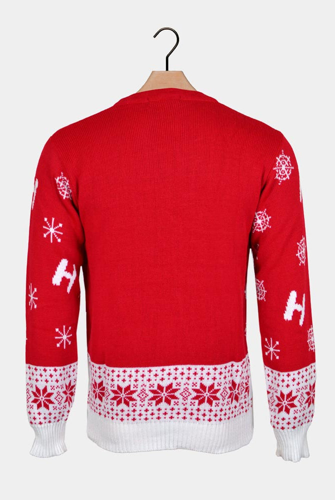 Maglione Natalizio Coppia Rosso Star Wars Wookiee