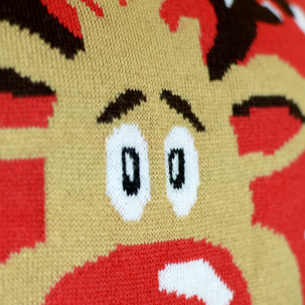 Maglione Natalizio Bambini Renna con Sciarpa