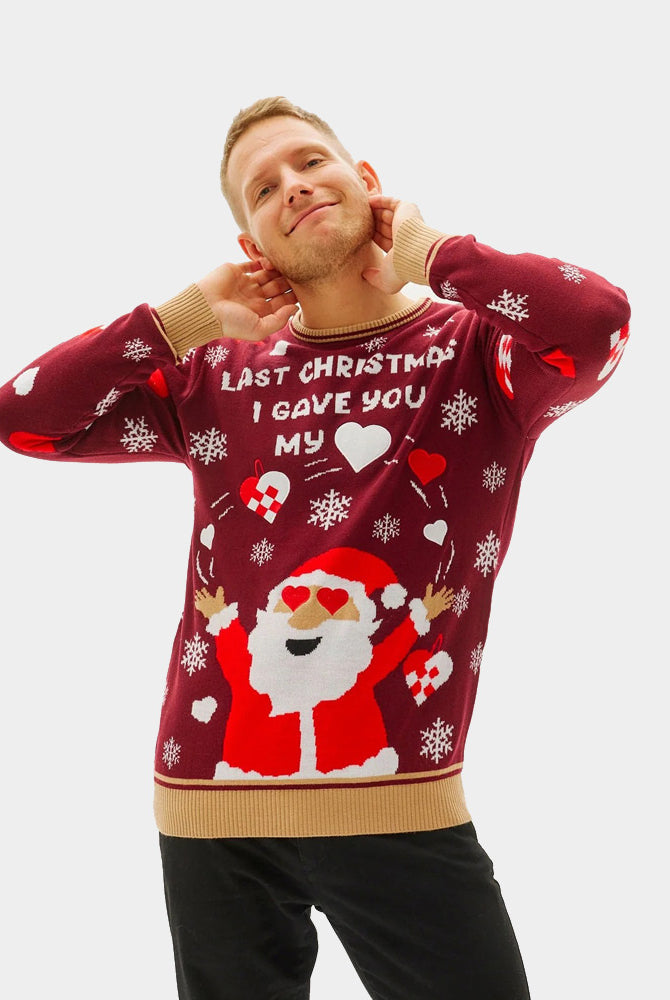 Maglione Natalizio Uomo Coppia Last Christmas I Gave You My Heart