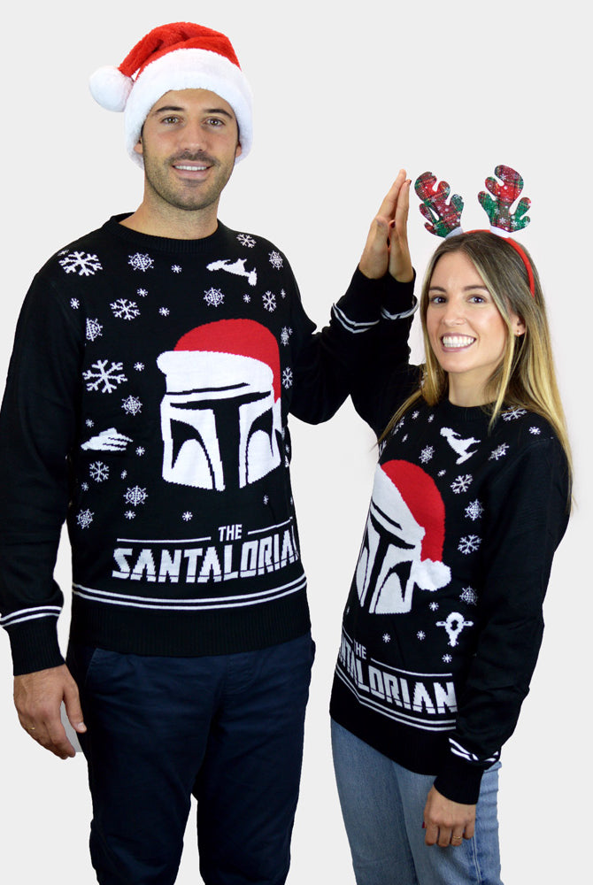 Maglione Natalizio Star Wars da Uomo e Donna The Santalorian
