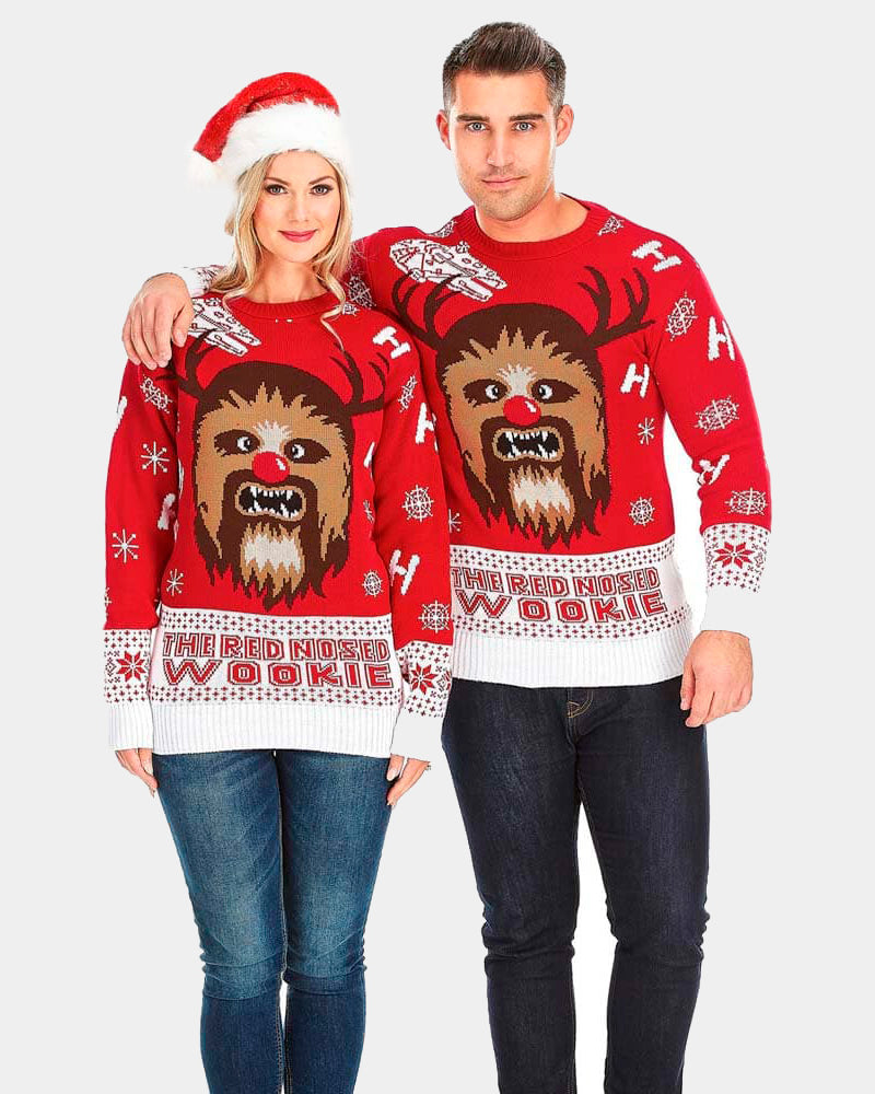Maglione Natalizio uomo Donna Star Wars Wookiee