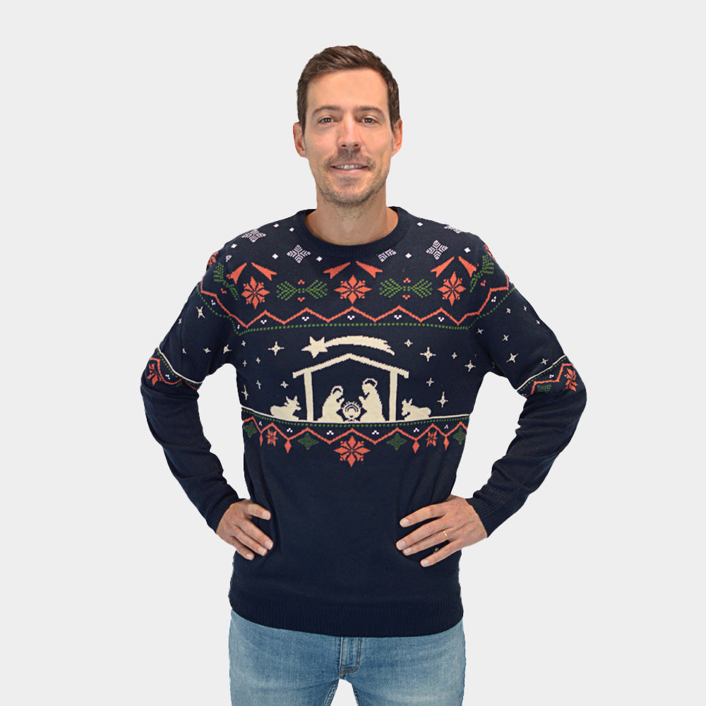 Maglione Natalizio da Uomo Nativity