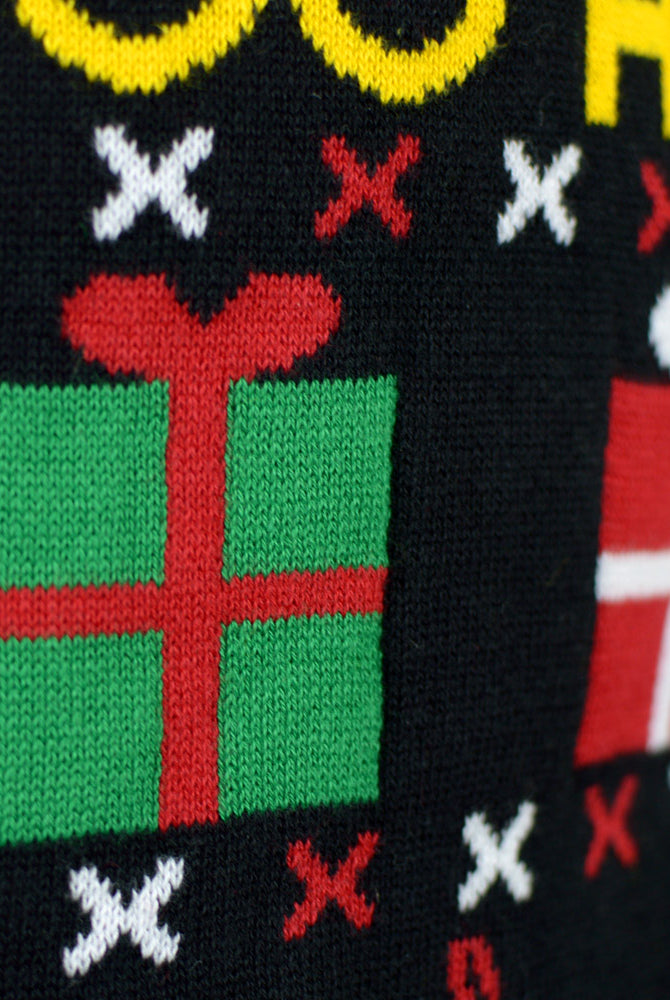 Maglione Natalizio da Uomo Regali Cotone Biologico Babbo Natale Pupazzi Neve