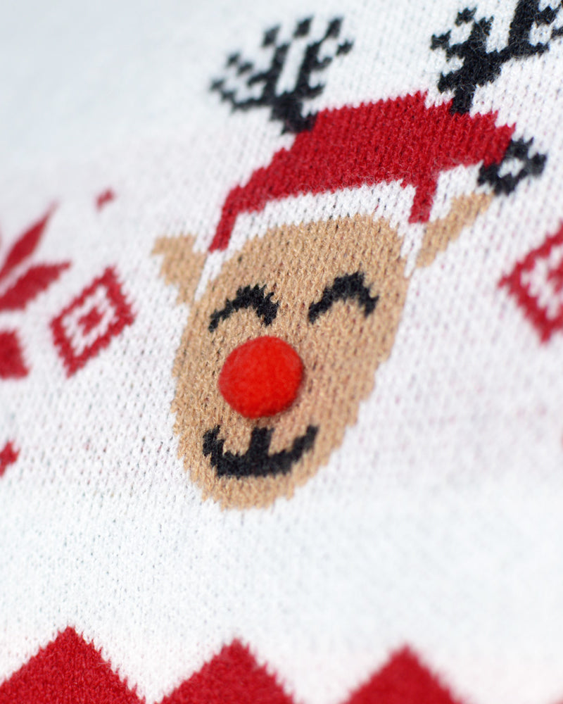 Maglione Natalizio da Uomo con Renna adorabile 3D