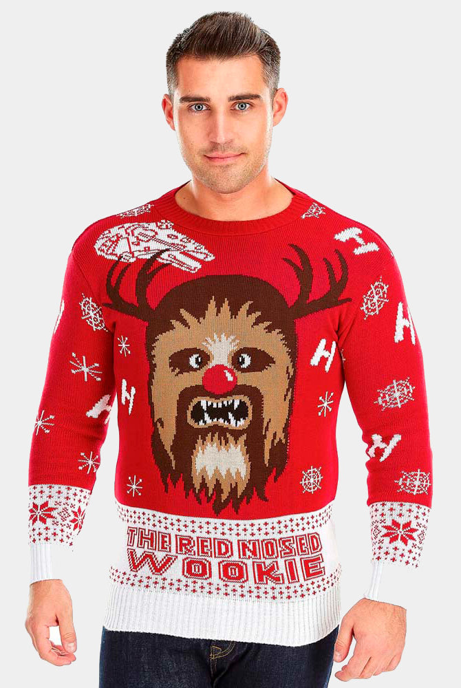 Maglione Natalizio da Uomo Star Wars Wookiee