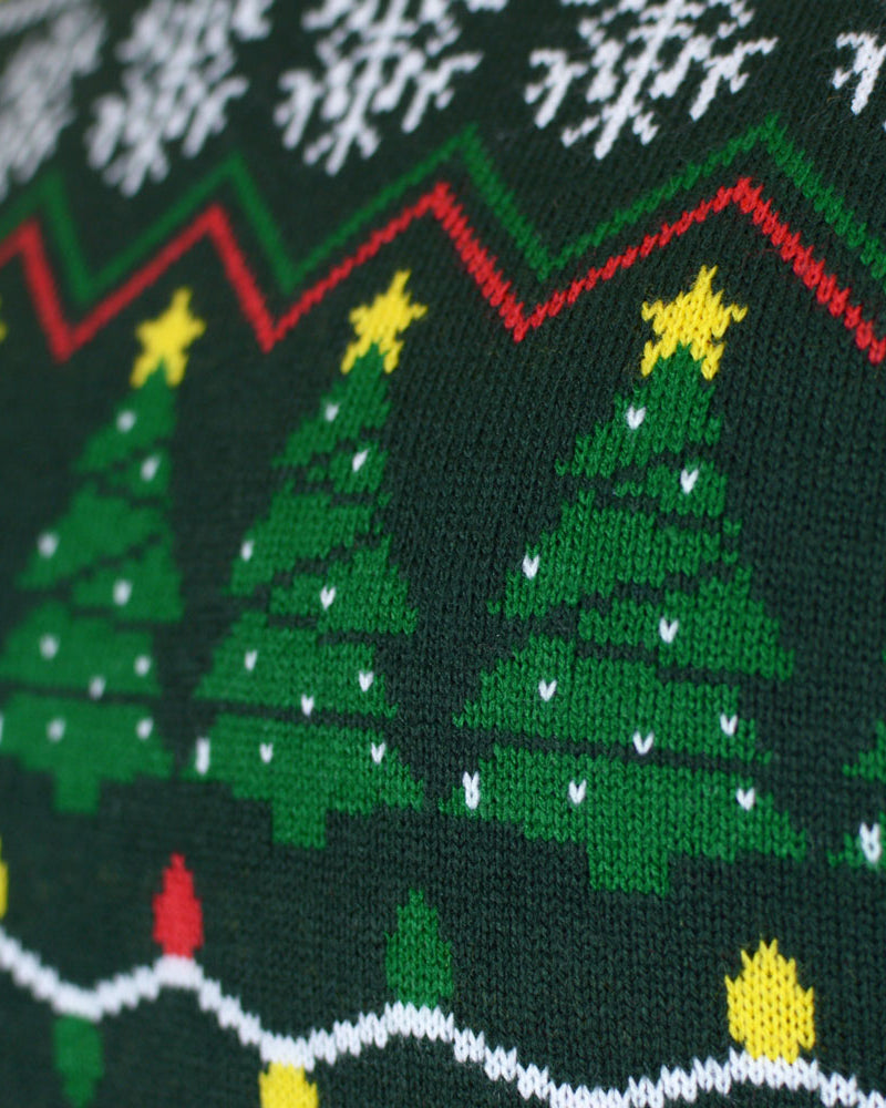 Maglione Natalizio Verde Donna Happy Holidays