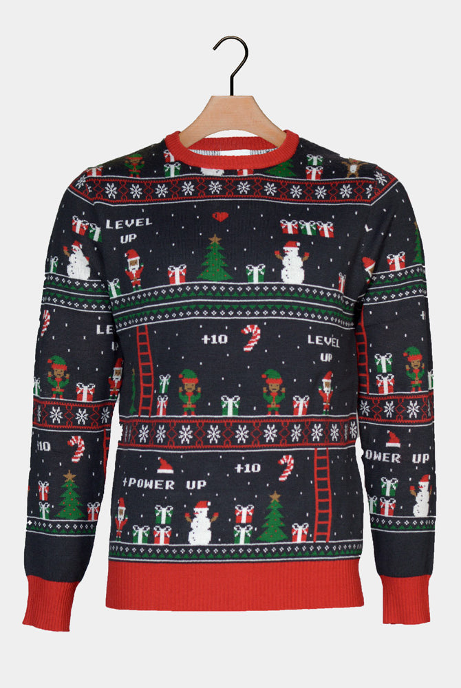 Maglione Natalizio Vintage Gaming da Uomo