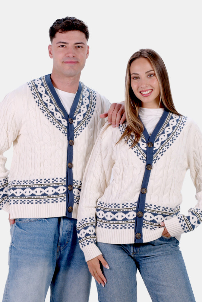 Maglione da Uomo Cardigan in Cotone Biologico Cottage Donna