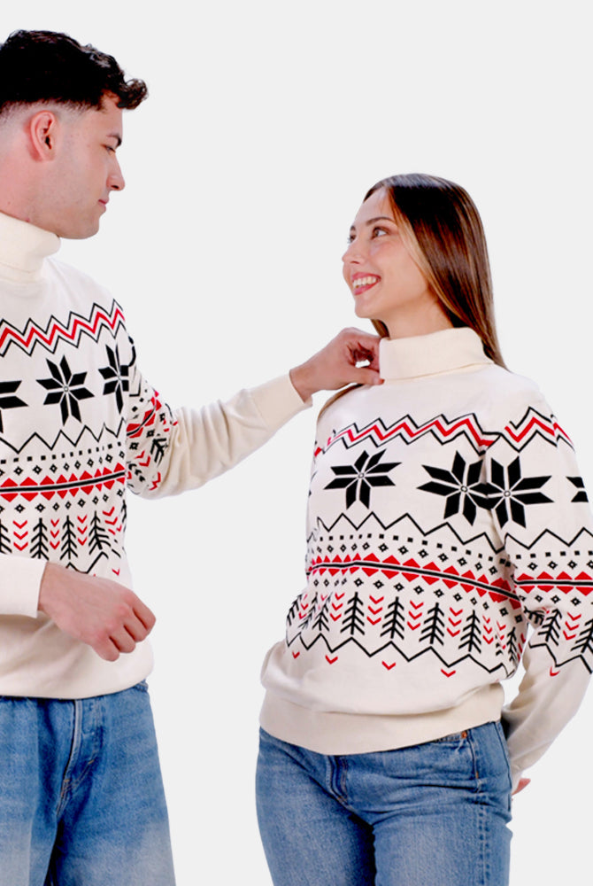 Maglione da Uomo in Cotone Biologico Après-ski Donna