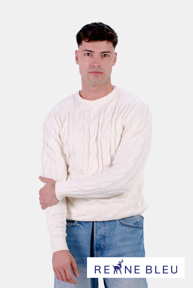 Maglione da Uomo in Cotone Biologico Snowfall