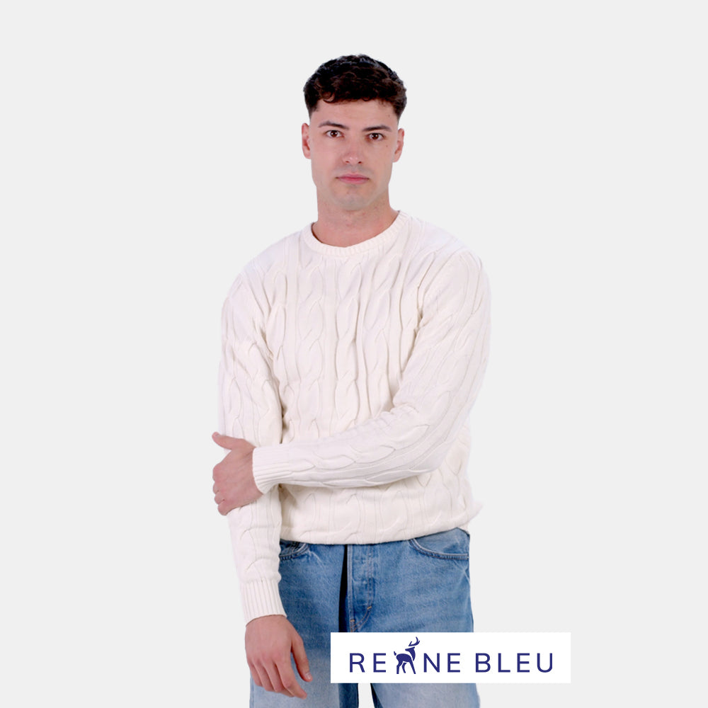 Maglione da Uomo in Cotone Biologico Snowfall