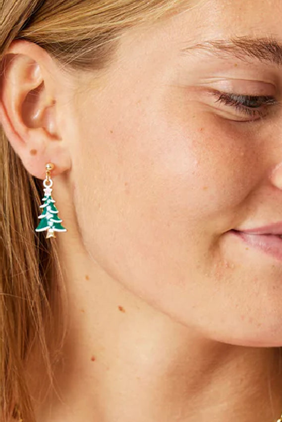 Orecchini Natalizi Albero di Natale per Donna