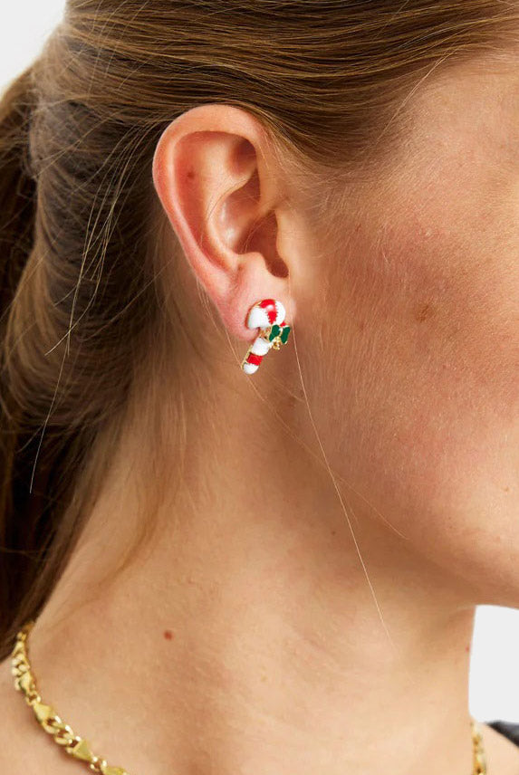 Orecchini Natalizi Bastoncino di Natale