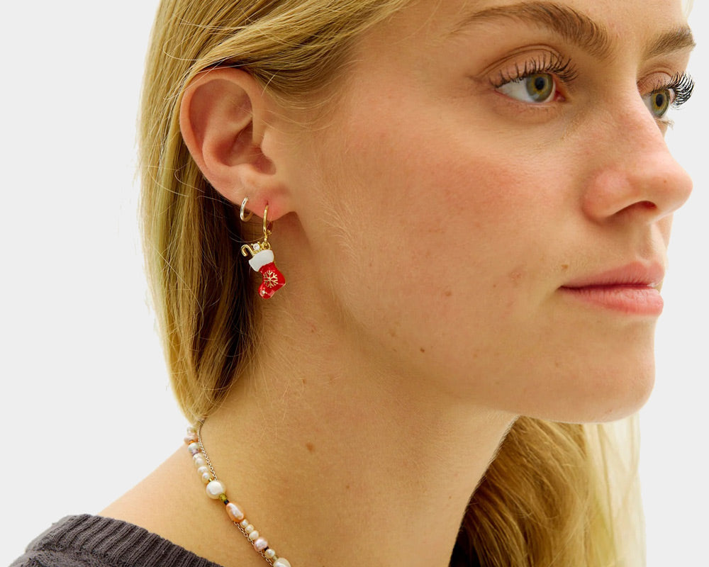 Orecchini Natalizi Calza di Natale