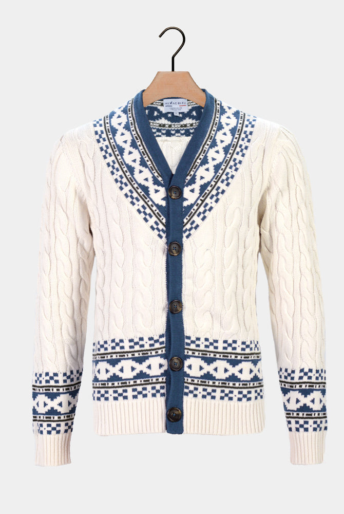 Maglione da Uomo Cardigan in Cotone Cottage Biologico