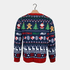 Cardigan Natalizio da Donna e Rosso Renne e Babbo Natale Blu 