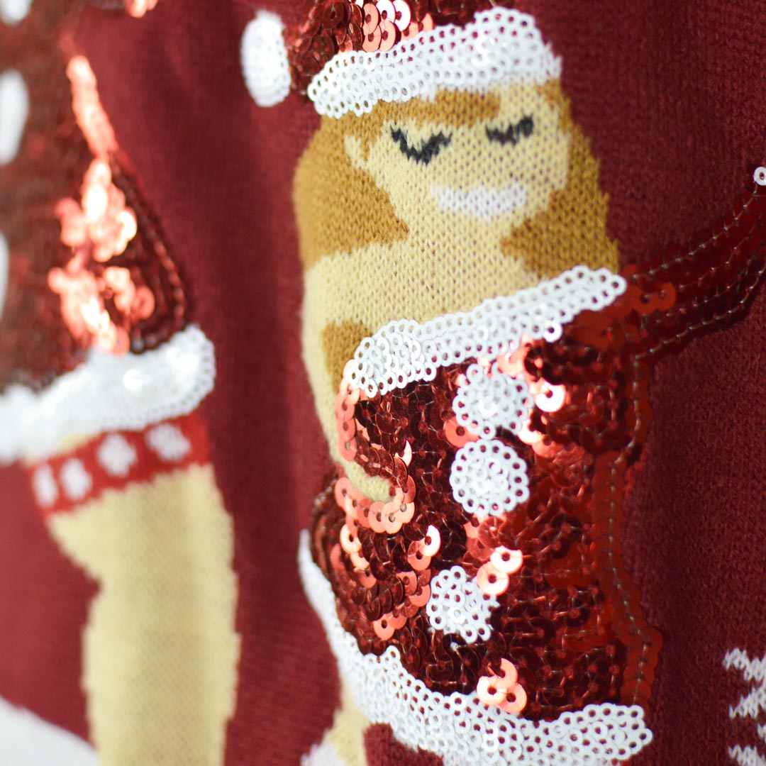 Maglione Natalizio Jingle Ladies con Paillettes di Coppia