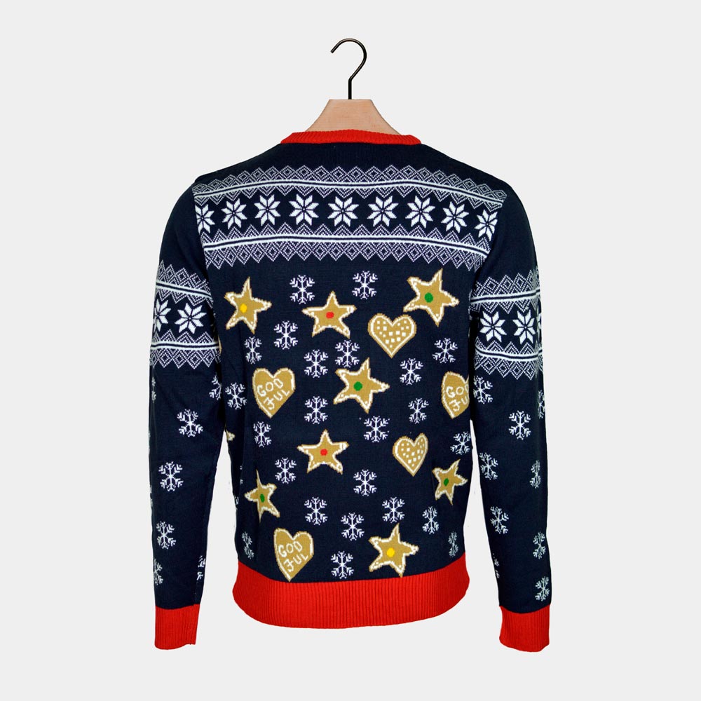 Maglione per Bambini Natalizio con Luci LED Casa di Pan di Zenzero