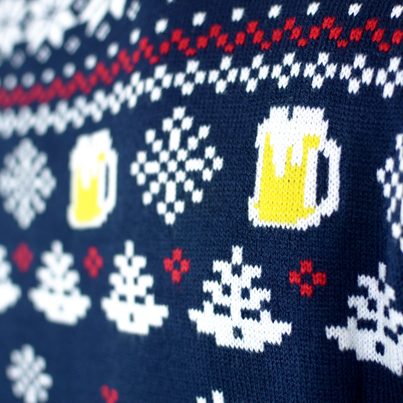 Maglione Natalizio Coppia Beer Pocket 3D
