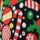 Maglione Natalizio Albero Natalizio Famiglia Nero  