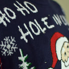 Babbo Natale che Gioca a Golf Maglione Natalizio con Luci LED 