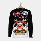 Maglione Natalizio Babbo Natale Renna in Cerca di Lavoro
