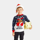Maglione Natalizio Bambini Feliz Navidog