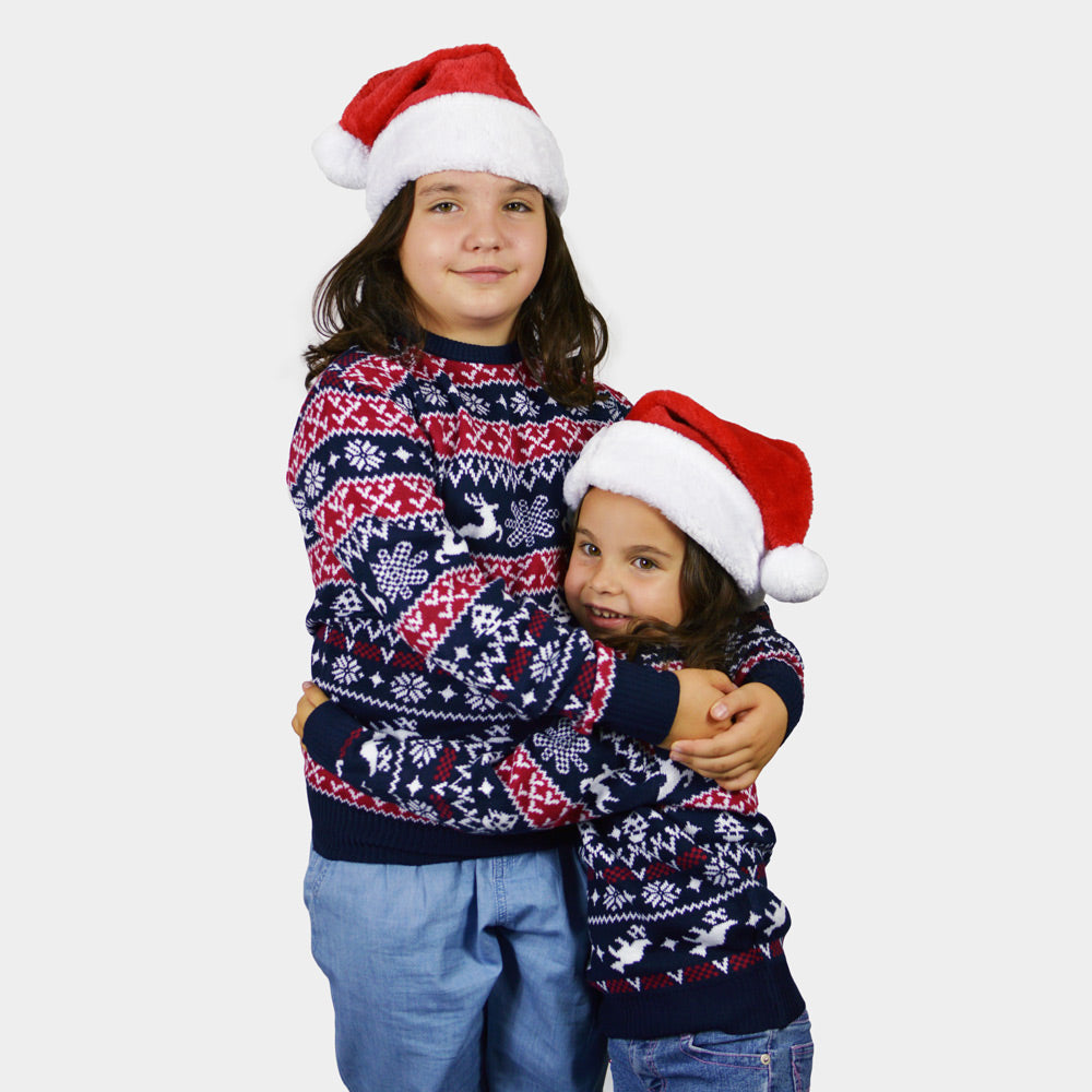 Maglione Natalizio per Bambini Renne e Motivi Natalizi