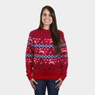 Maglione Natalizio Bambini Rosso Canada Donna
