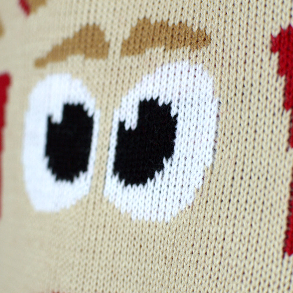 Maglione Natalizio per Bambini Rosso Renna Neve
