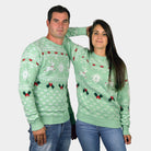 Maglione Natalizio Bambini Donna e Uomo Verde Sweet Christmas
