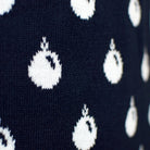 Maglione Natalizio Blu con Renne e Neve
